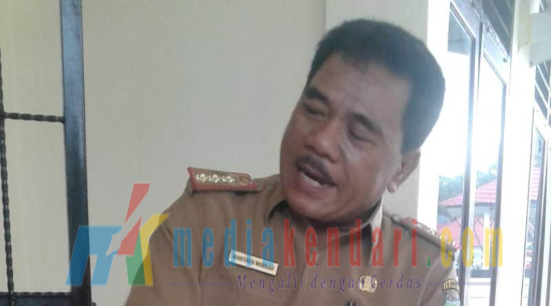 Kepala Badan Pengelola Keuangan dan Aset Daerah (BPKAD) Kabupaten Konawe Utara, Marthen Minggu.