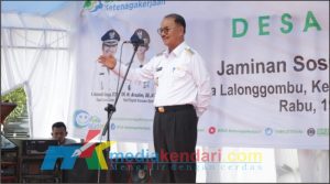 Desa Lalonggombu Jadi Percontohan Desa Sadar Jaminan Ketenagakerjaan