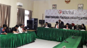 Bawaslu Sultra Sidangkan Pelanggaran Administrasi Caleg Wakatobi