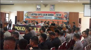 Natal dan Tahun Baru, Polda Sultra Gelar Latpra Ops Lilin Anoa