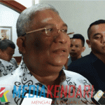 Gubernur Sulawesi Tenggara, Ali Mazi. (Foto : Rahmat R/Mediakendari.com.)