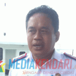 Kepala Dinas Perhubungan Kabupaten Bombana,Syahrun, ST. (Foto : Hasrun/Mediakendari.com)