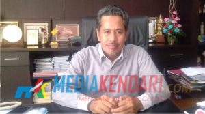 Khaerul K Raden selaku Direktur Utama Bank Sultra, Selasa (8/1/2019).