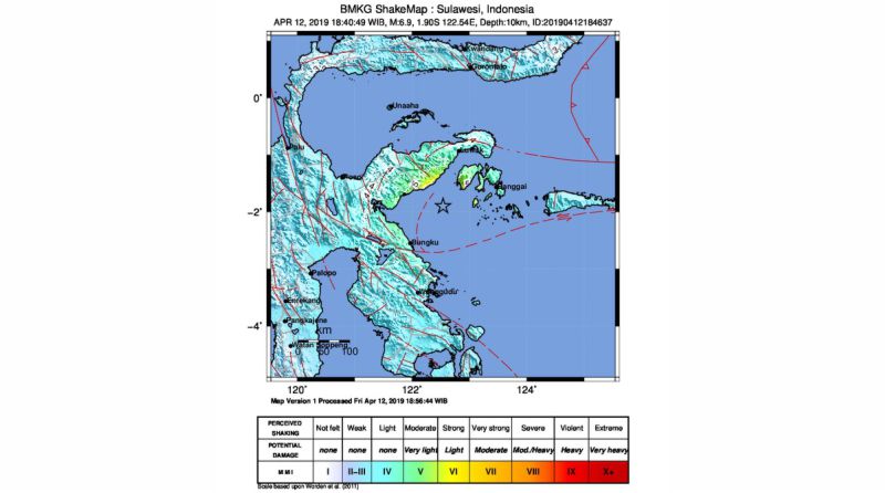 Gempa 6,9 M Guncang Sultra dan Sulteng, BMKG Umumkan Berpotensi Tsunami