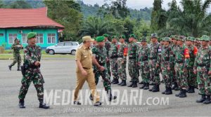 Bantu Pemulihan Banjir Konut, Kodim 1417 Turunkan Dua SSK Personil TNI