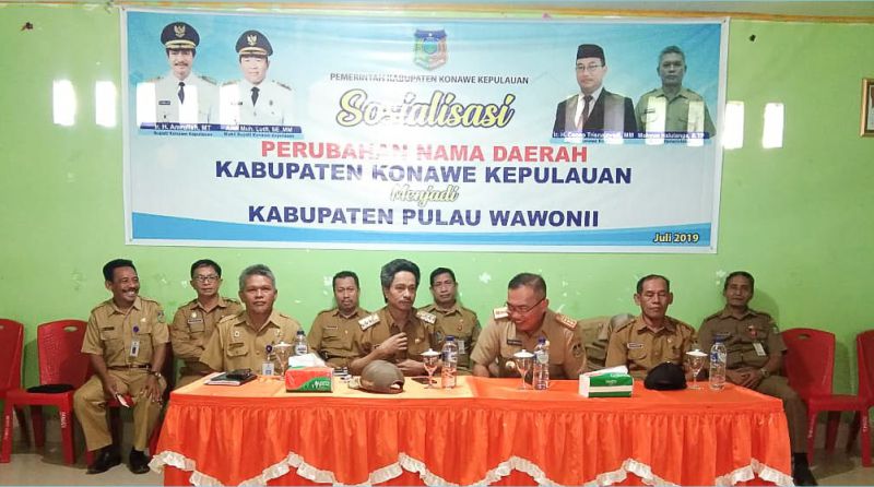 Pemda Konkep Sosialisasikan Perubahan Nama Jadi Kabupaten Pulau Wawonii