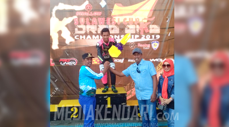 Pembalap Asal Gorontalo Raih Poin Tertinggi di Sulawesi Cup Drag Bike Championship 2019