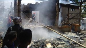Rumah Milik Pedagang Pasar di Muna Ini Ludes Terbakar, Kerugian Ditaksir Rp 350 Juta