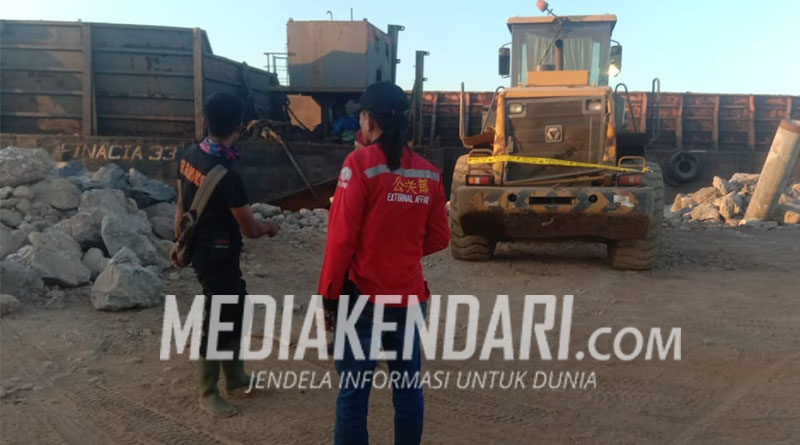 Segel Alat Berat PT Pelabuhan Muara Sampara Kini Dibuka, Ini Pernyataan Kapolres Konawe