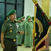 Suasana upacara pisah sambut pangdam XIV/Hsn di Kodam Hasanuddin Makassar, Sulawesi Selatan (Sulsel) senin,13/1/2020