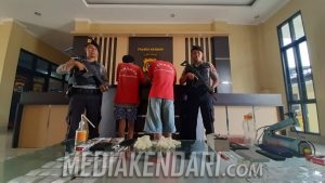 Dua Pengedar Sabu di Kendari Dibekuk, Polisi Sita 46 Paket Siap Edar