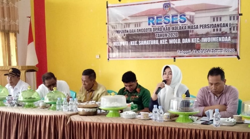 Reses anggota DPRD Dapil IV di Kecamatan Wolo