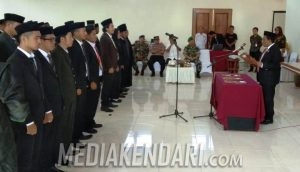 Resmi Dilantik, 40 Anggota PPK Wakatobi Diminta Bersikap Netral