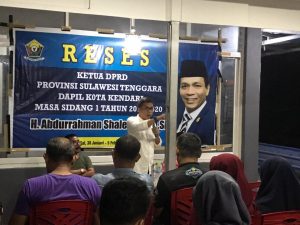 Reses Perdana, Ketua DPRD Sultra Serap Aspirasi Warga Kota Kendari