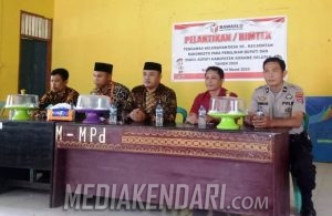 Polsek Ranomeeto Kawal Pelantikan Anggota Panwaslu