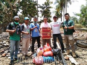 Insan Pers se-Mubar Bantu Jurnalis Korban Kebakaran Rumah