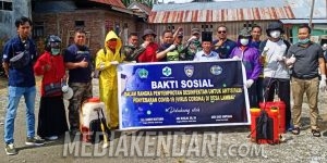 Ratusan Rumah Warga di Desa Lambai Disemprot Disinfektan