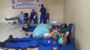 Polairud Polda Sultra Donor 38 Kantung Darah