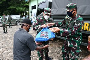 Korem 143/HO Kembali Salurkan Sembako Bantuan Pangdam XIV/Hasanuddin