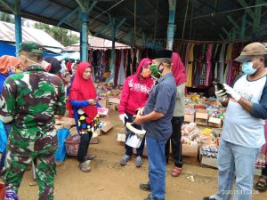 Libatkan TNI Polri, Kesbangpol Mubar Intensifkan Patroli Masker di Sejumlah Pasar