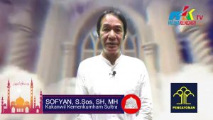Ucapan Ramadan Sofyan, S.Sos. SH. MH – Kakanwil Kemenkumhan Sultra