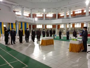 Rektor UHO Lantik Belasan Pejabat Baru Ditengah Pandemi