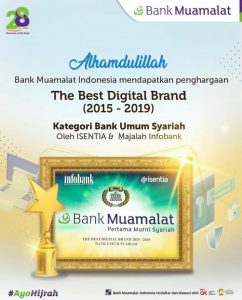 Muamalat Kokoh Sebagai Bank Syariah Terbaik dan Best Digital Brand di Indonesia