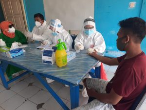 Gugus Tugas covid-19 Baubau Gelar Rapid Test Massal di Enam Titik