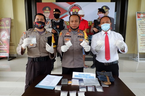 Polres Kendari Bekuk Bandar Narkoba Lintas Provinsi
