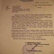 Surat Pelantikan Nur Endang Abbas sebagai Sekda Defenitif Sultra oleh Kemendagri