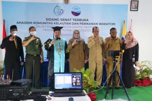 Hadiri Wisuda Daring, Wabup : AKKP Wakatobi Salah Satu Pengembangan SDM