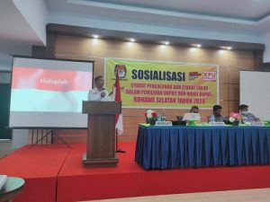 KPU Konsel Gelar Sosialisasi Syarat Pencalonan Bupati dan Wakil Bupati