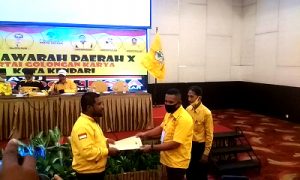 LM Inarto Terpilih Aklamasi Jadi Ketua DPD II Partai Golkar Kota Kendari