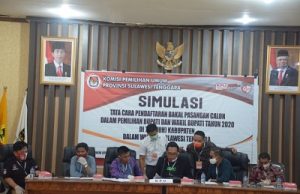 KPU Sultra Simulasikan Pendaftaran Calon Kepala Daerah