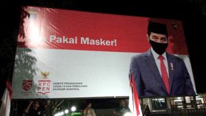 Cegah Penyebaran Corona, Presiden Ajak Warga Sultra Untuk Pakai Masker