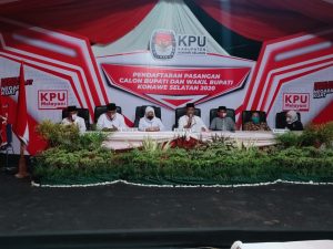 KPU Konsel Resmi Tutup Tahapan Pendaftaran Cakada, Tiga Calon Dinyatakan Memenuhi Syarat