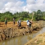 Sempat Jebol, Bupati Koltim Dengan Cepat Benahi Bendung Gunung Jaya