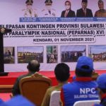 Gubernur Sultra Lepas Kontingen Paralimpiade ke Papua