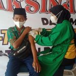Ratusan Siswa Ikut Vaksin di HUT Korps Brimob Polri Ke-76