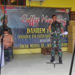 Bangun Sinergitas Sesama Awak Media, Korem 143/HO Gelar Coffee Morning 