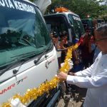 Menjaga Kebersihan dan Keindahan Kota, Pemkot Kendari Launching Kendaraan Road Sweeper