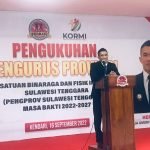 Pengurus Perbafi Sultra Resmi Dikukuhkan, Herfain Jadi Ketua Umum