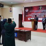 Lantik PPNS dan PAW MPDN, Kakanwil Kemenkumham Sultra Minta Berikan Pelayanan Humanis