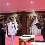 Gubernur Sultra Pesan Tiga Poin Penting Kepada Pj Wali Kota Kendari Asmawa Tosepu