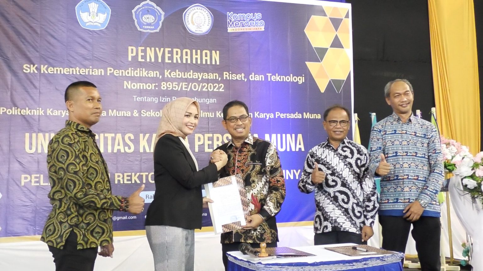 Karya Persada Muna Resmi Jadi Universitas Pertama Di Bawah Kepemimpinan ...