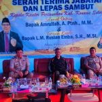 Kantor Pertanahan Konsel Gelar Sertijab Lepas Sambut antara L.M Ruslan Emba dan Amrullah