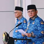 Pj Gubernur Sultra Sampaikan Arahan Presiden dan Mendagri di Apel Gabungan