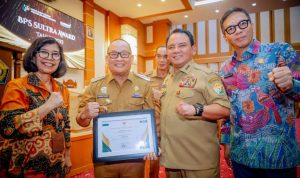 Pj Bupati Konawe Terima Penghargaan Pengelolaan DAK Fisik Terbaik Tahun 2023 dari Dirjen Perbendaharaan