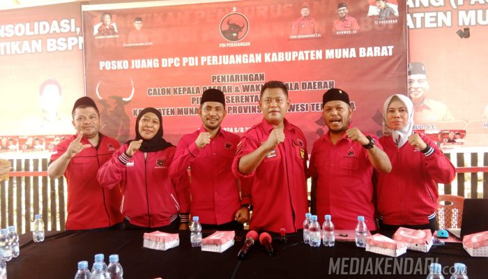 Siap Tarung Pilkada Muna Barat, Fajar Hasan Resmi Daftar di PDIP