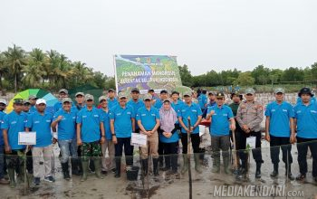 Mitigasi Perubahan Iklim, Kementerian LHK, BPDAS Sampara dan Pemda Muna Gelar Penanaman Mangrove Serentak